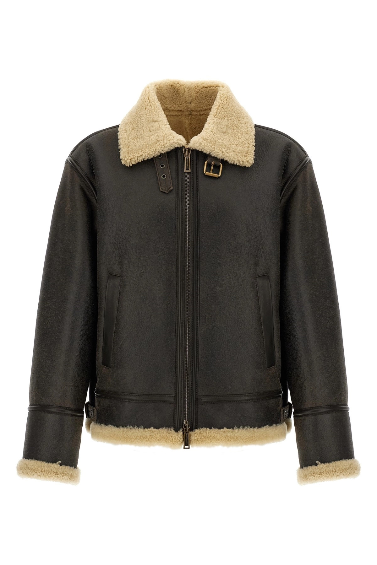 'Aviator' sheepskin jacket - 1