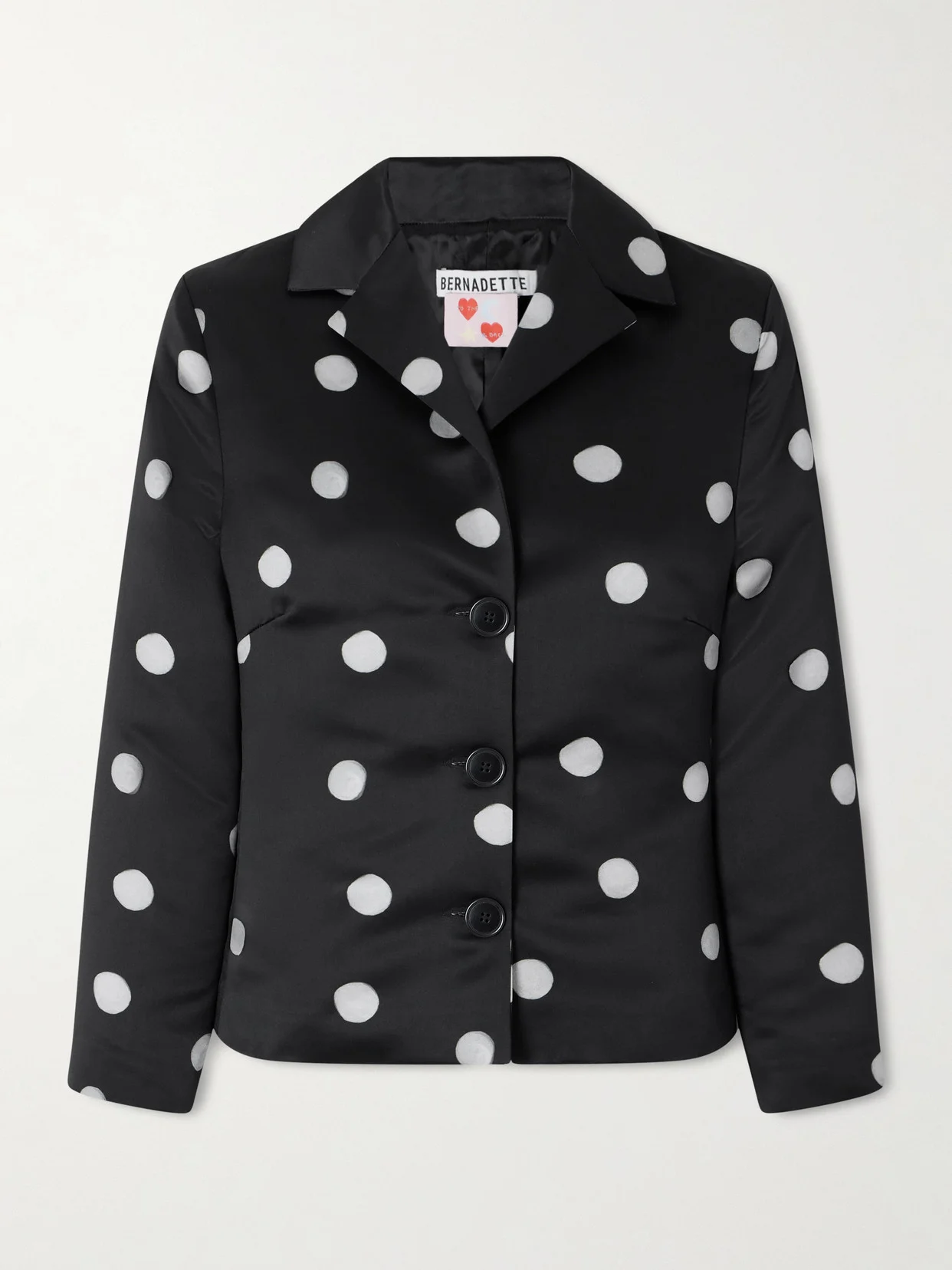 Elle Polka Dot Duchesse-satin Jacket - 1