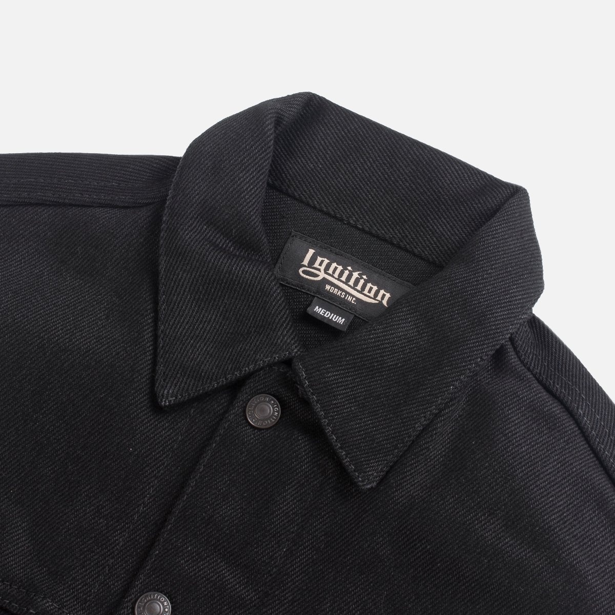 IGW-201B Ignition Works 20oz Denim Tracker Vest - Black - 6
