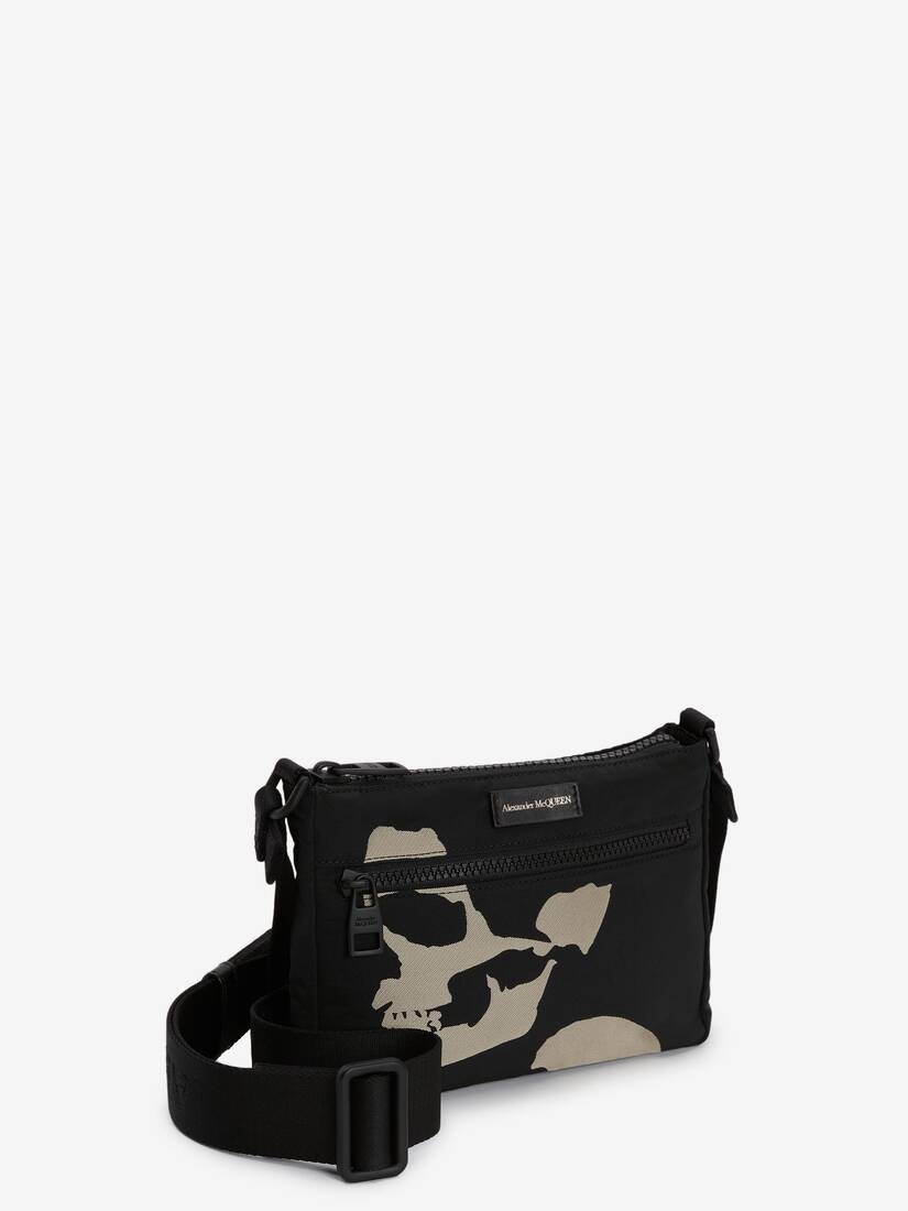 Camouflage Skull Phone Bag in Black/off White - 2