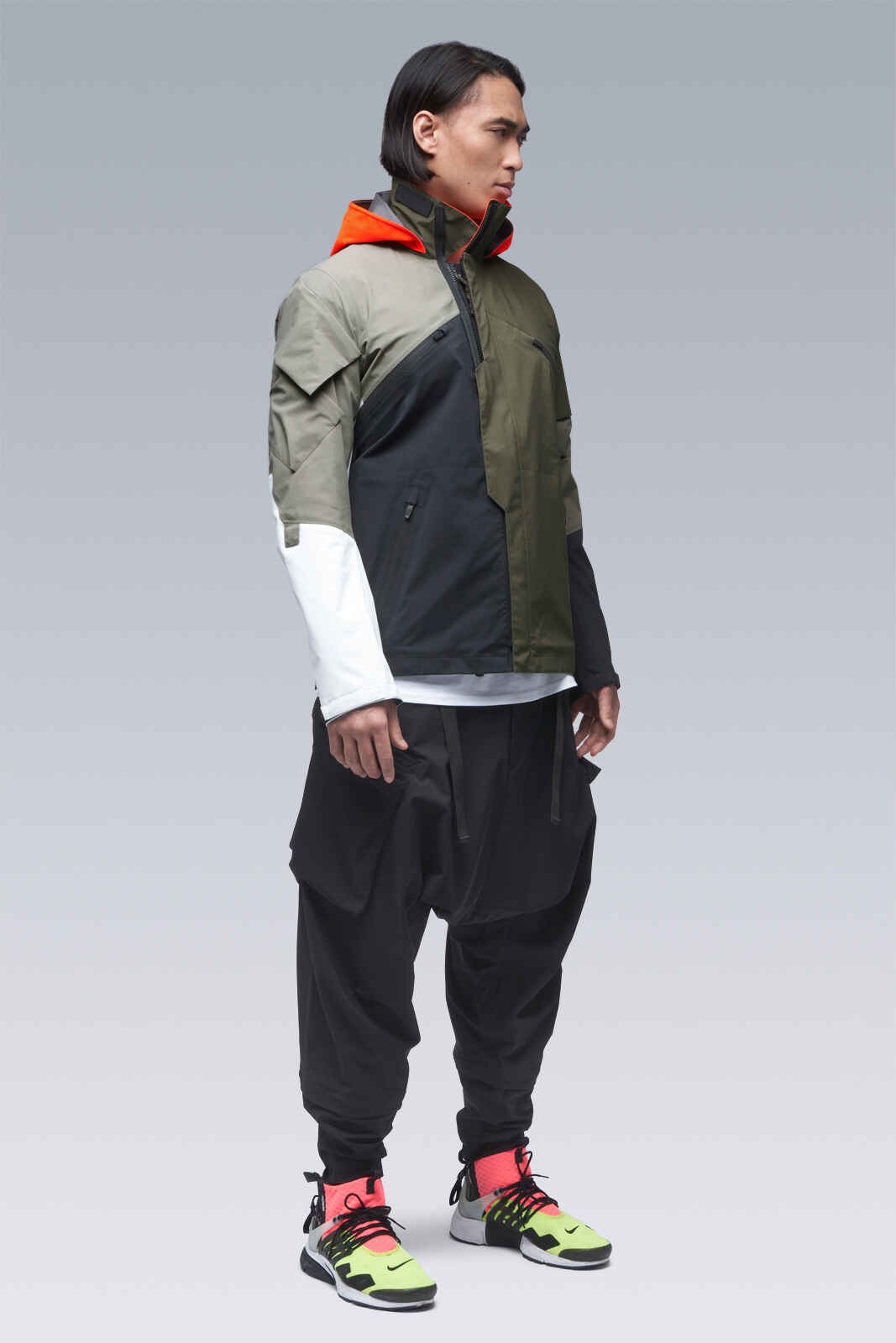 J1B-GT-MULTI Multi RAF Green (2 hoods: RAF Green & Hi-Vis Orange) - 1