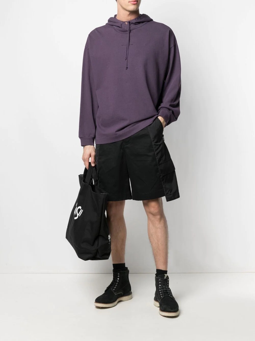 panelled cargo shorts - 2