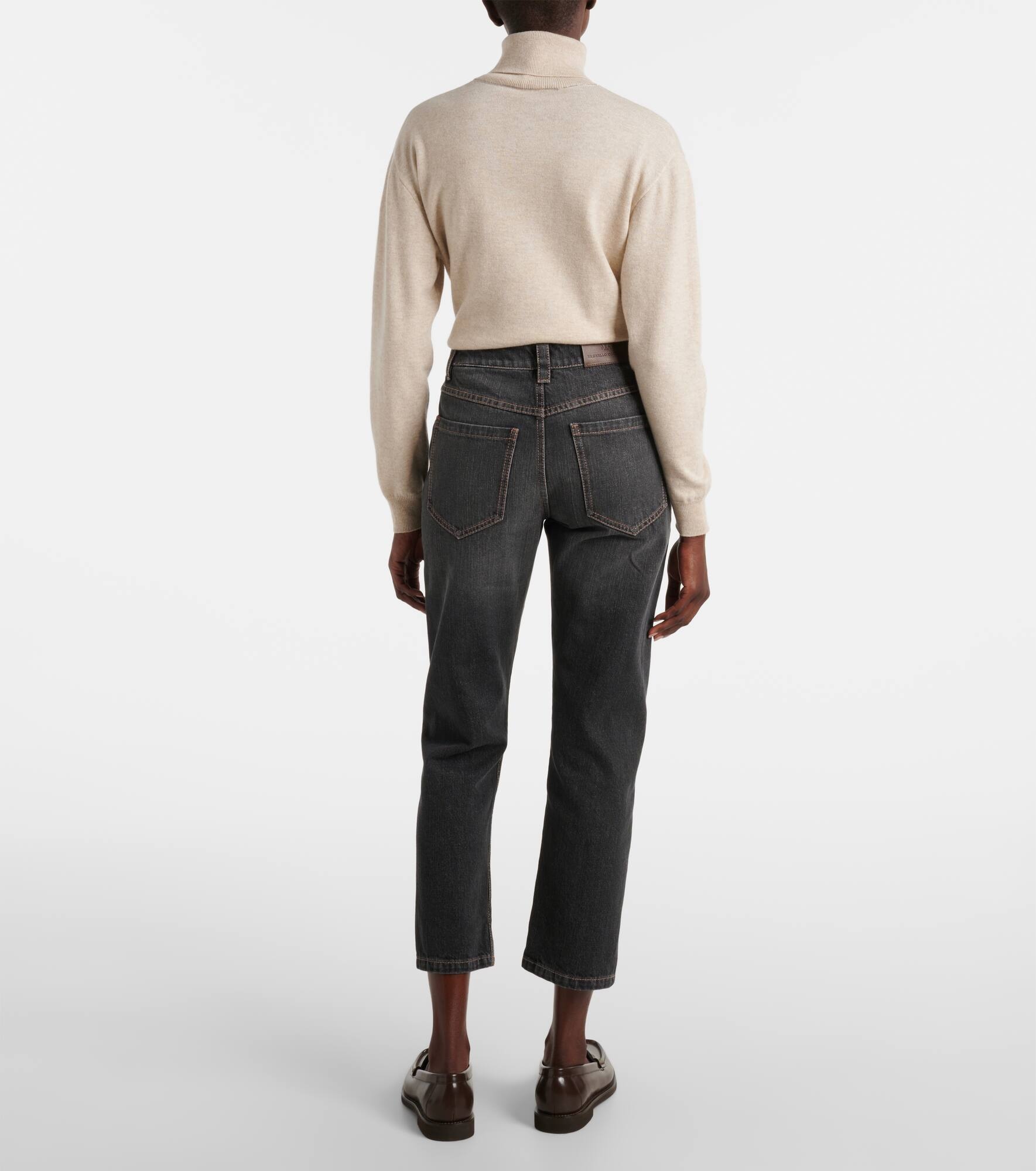 Logo straight jeans - 3