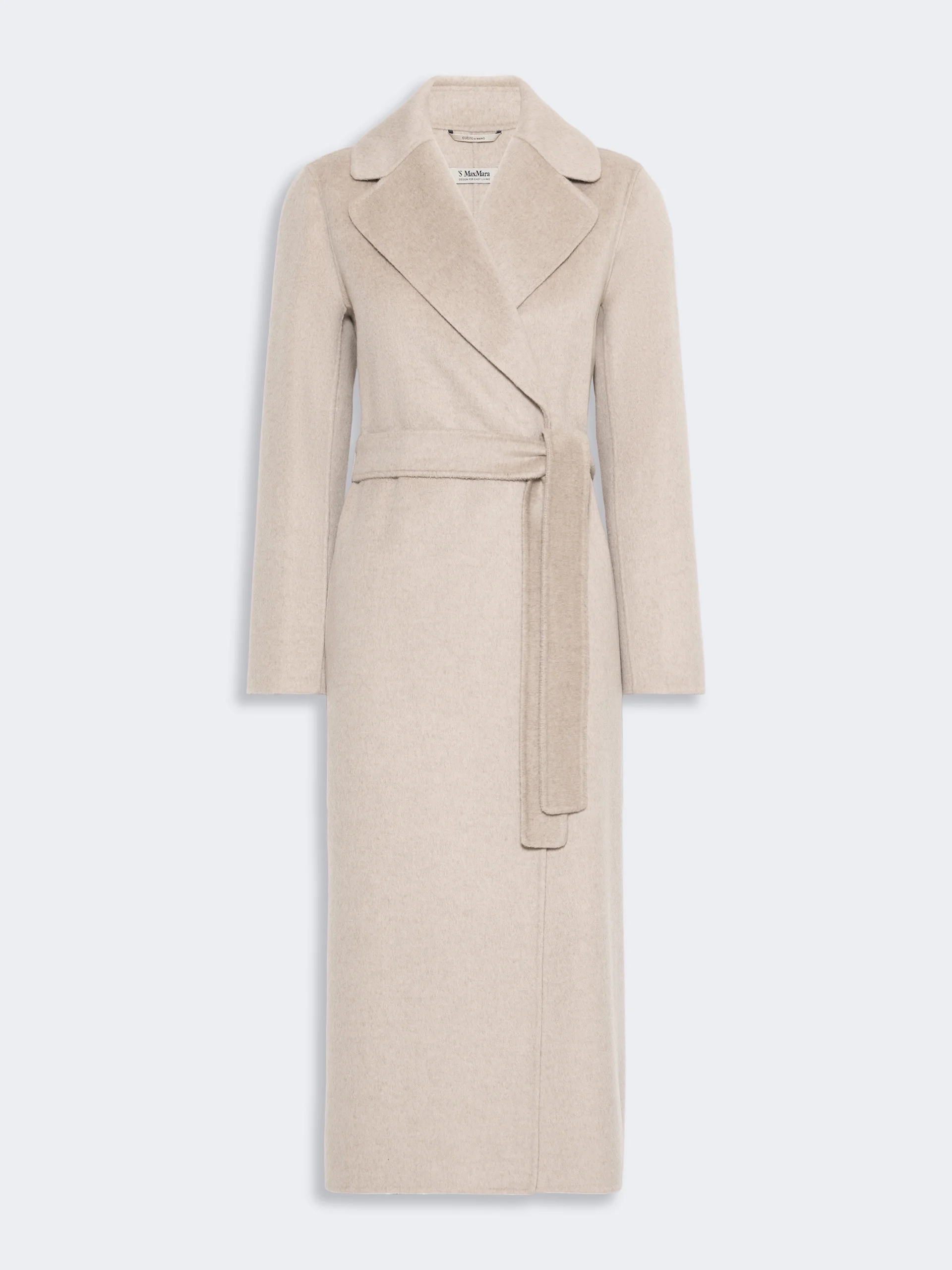 PAOLA Wool and cashmere coat with belt - BEIGE - 1