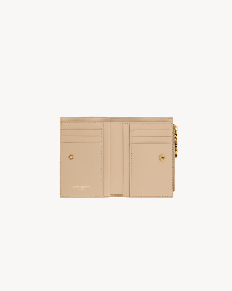SAINT LAURENT CASSANDRE BIJOU BI-FOLD WALLET IN LAMBSKIN outlook