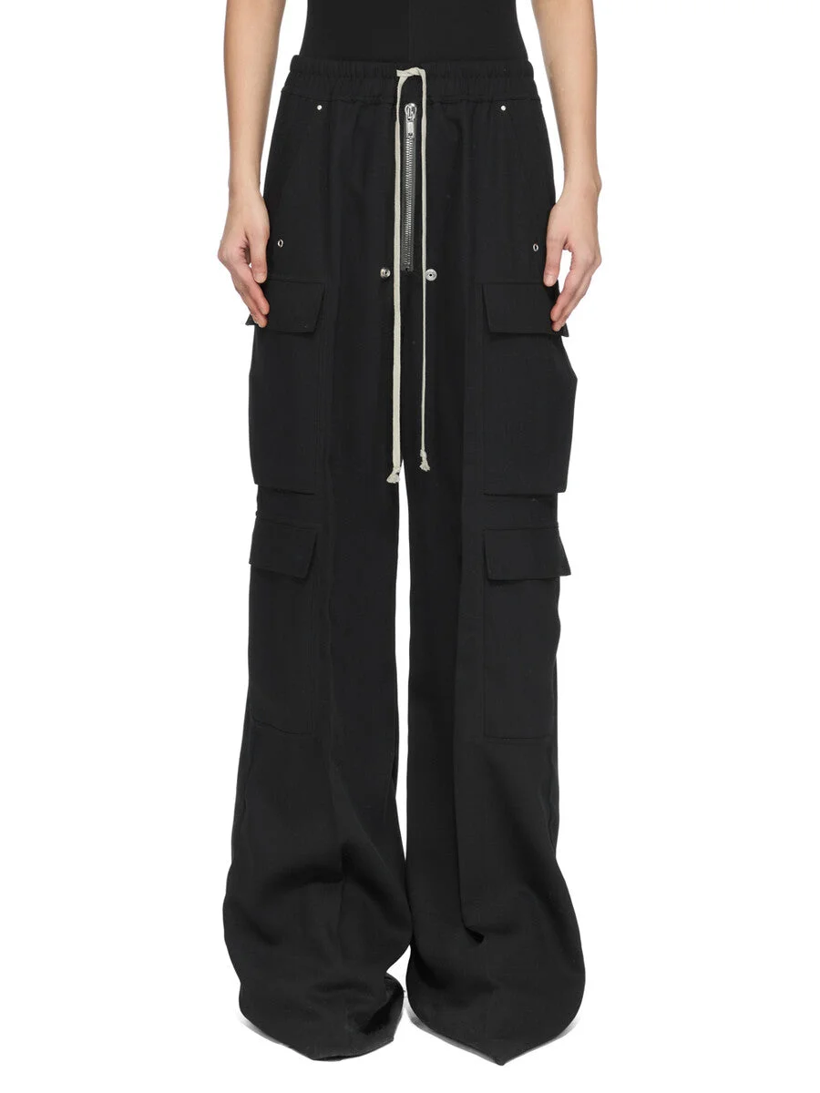 wide-leg cargo pants - 1