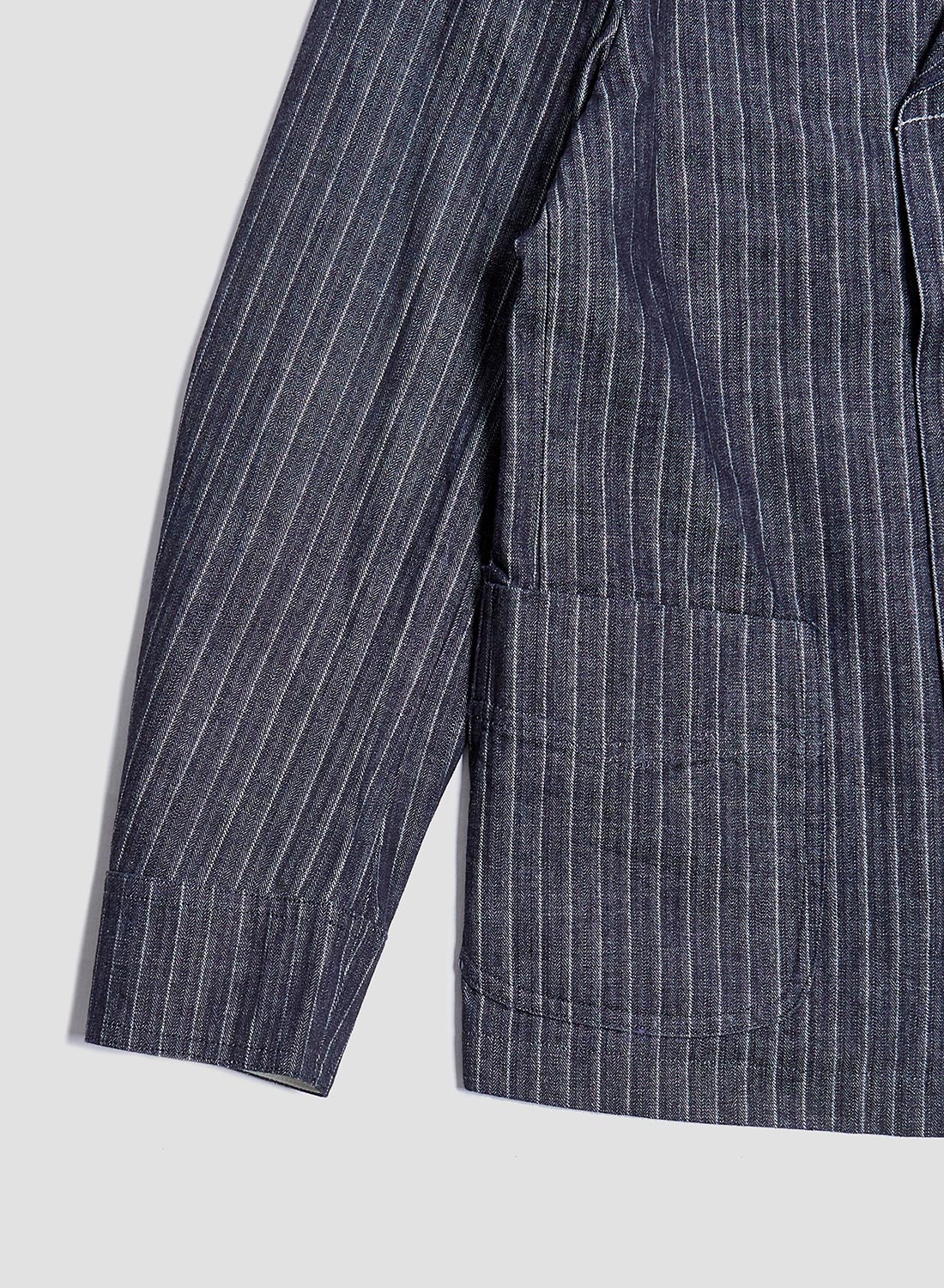 Adjustable Costume Denim Vito Jacket Indigo Denim - 4