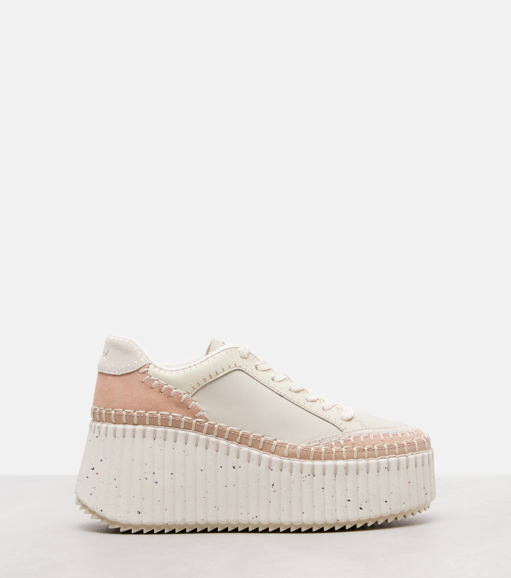 Nama leather wedge sneakers - 4