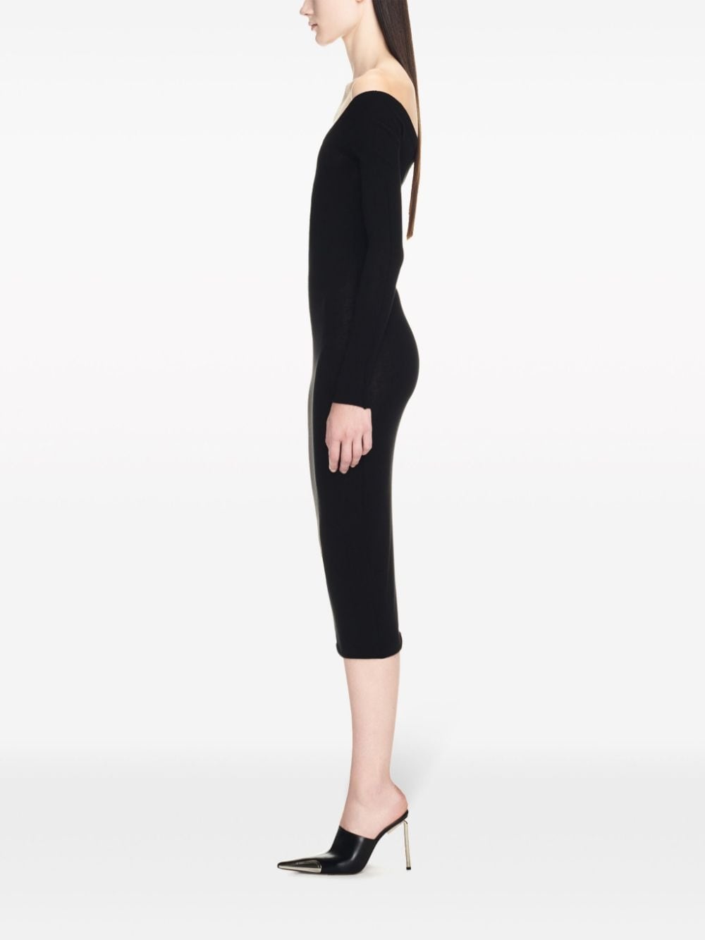 Off Stamp off-shoulder dress - 3