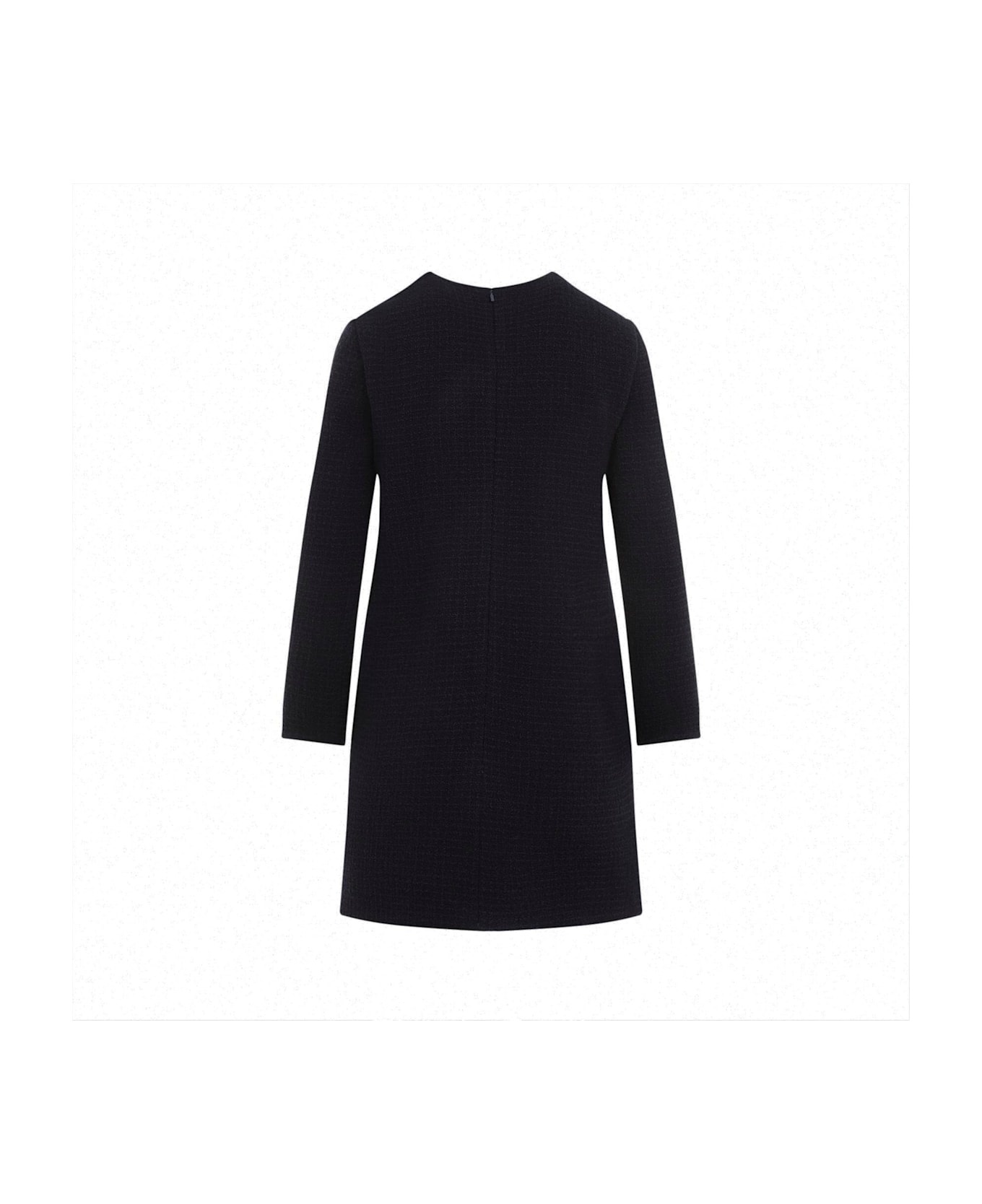 Damier Boucle Long-sleeve Dress - 2