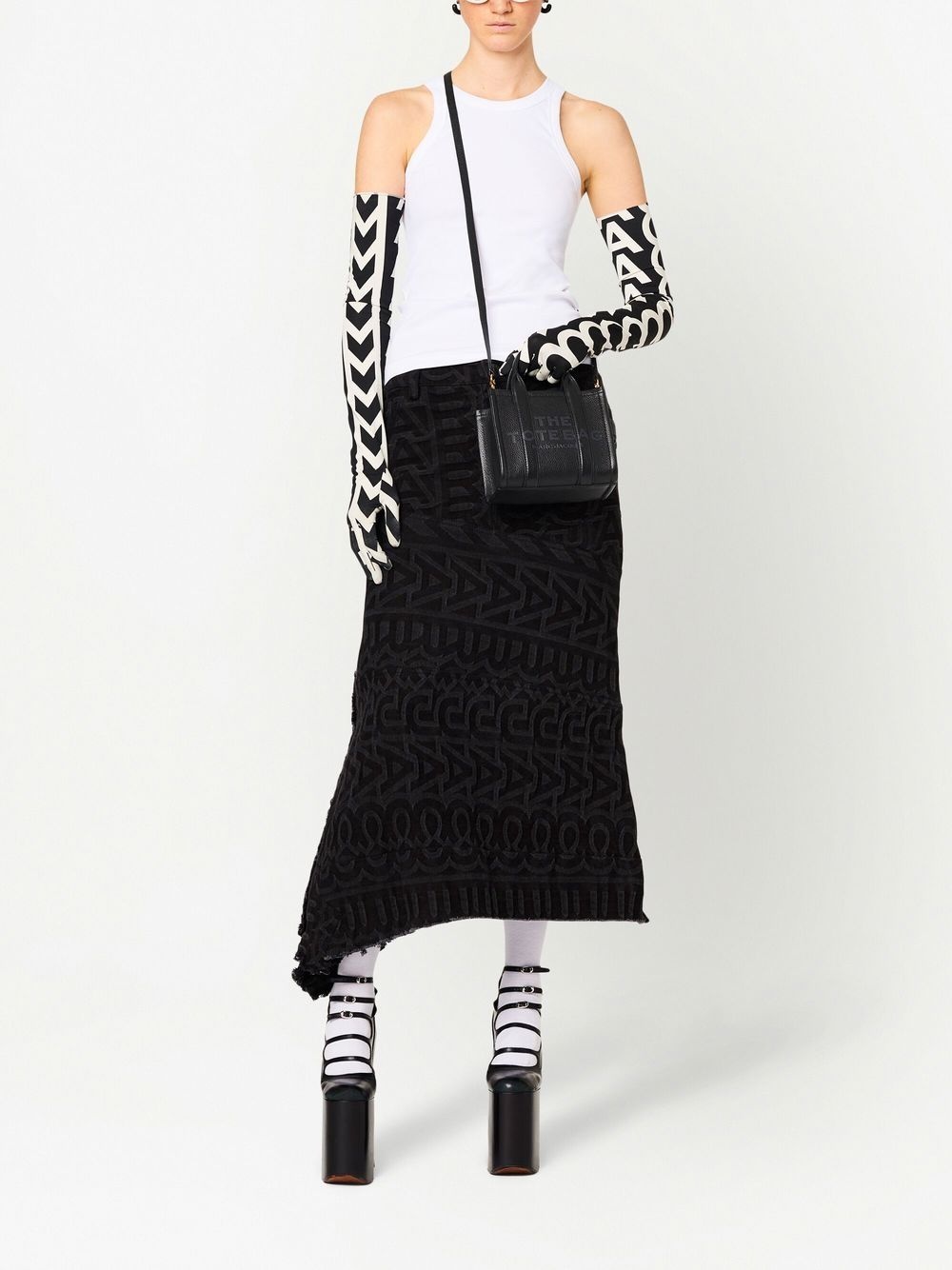 micro The Leather tote bag - 2