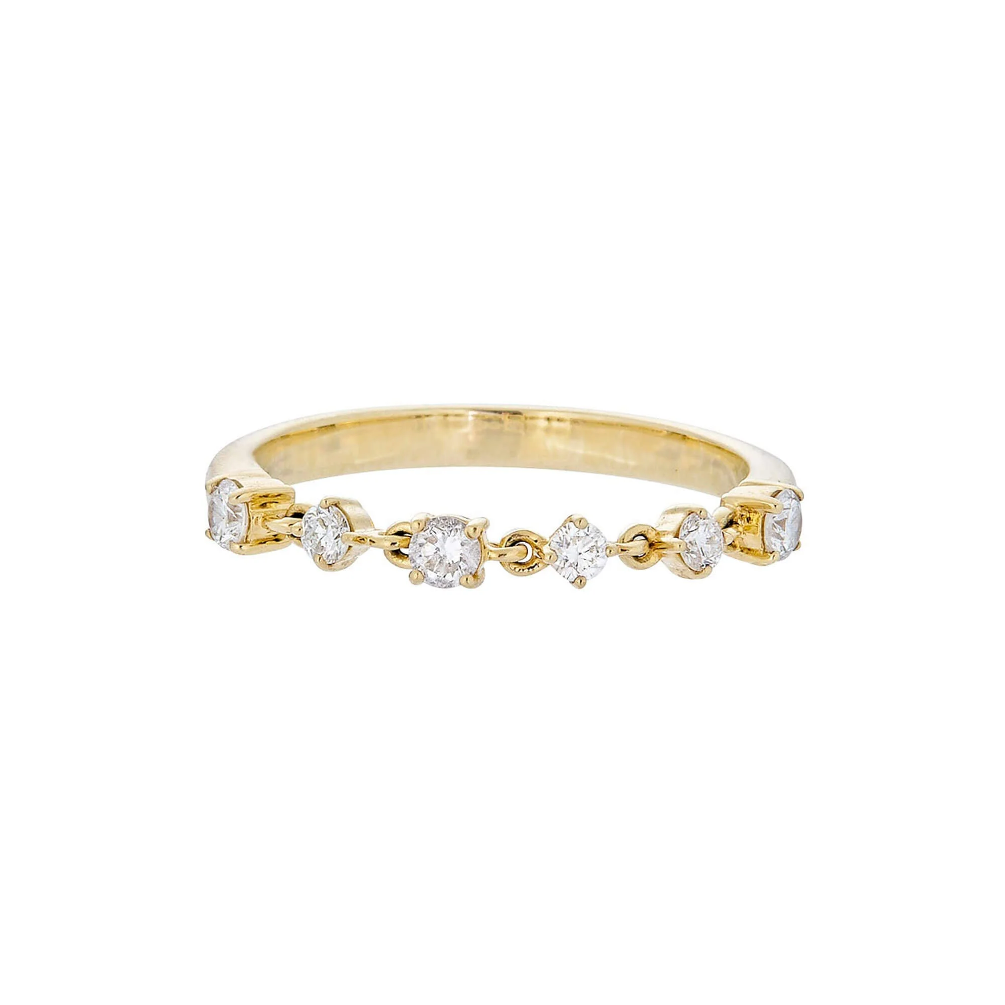 LAB-Created Diamond Chain Ring - 1