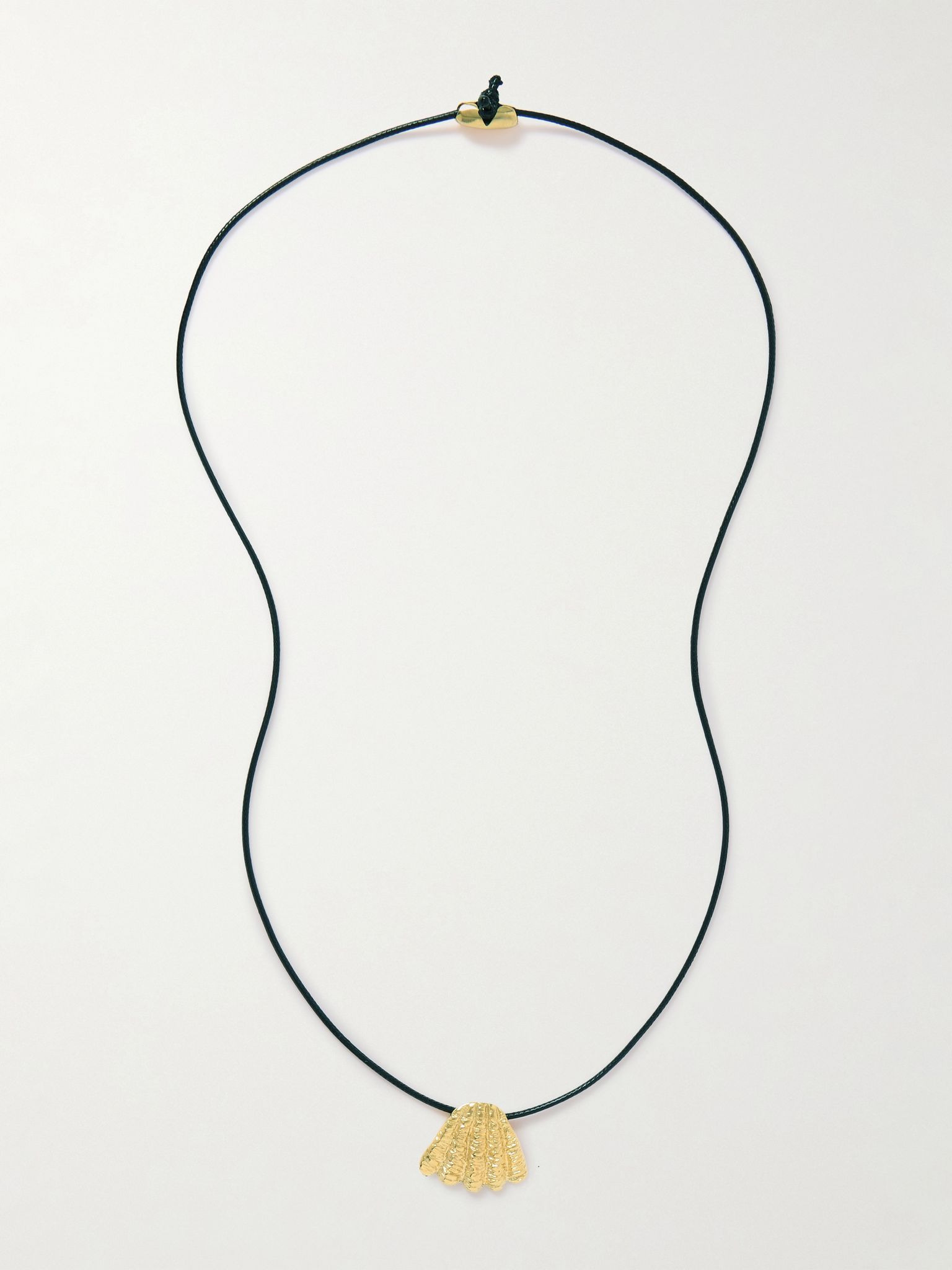Whisper Of The Wind gold-plated and cord necklace Gold - 4