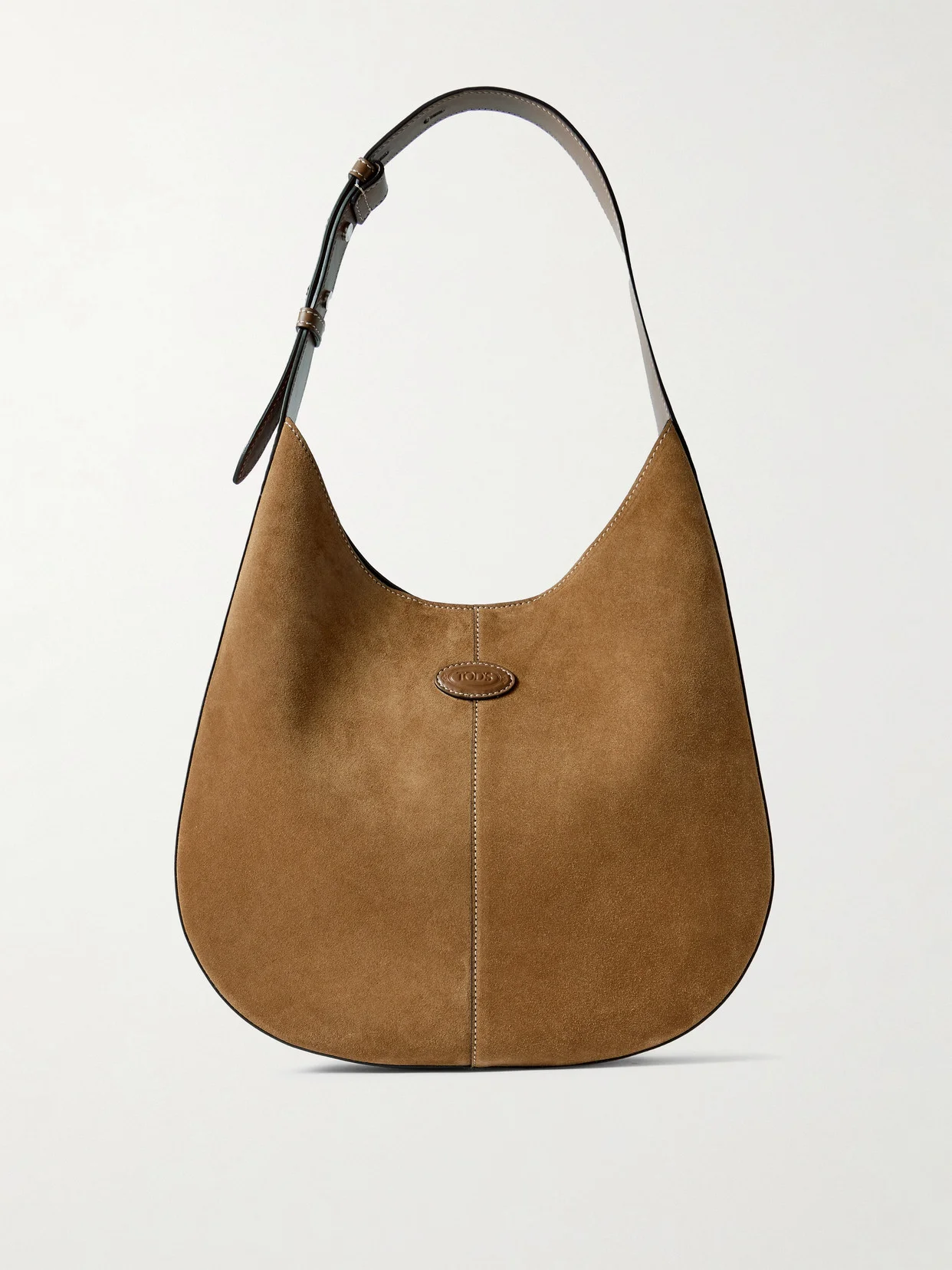 Di Bag Leather-trimmed Suede Shoulder Bag - 1