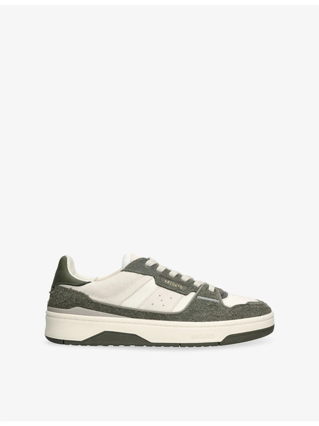 Clay Leather and Suede Trainers - 1
