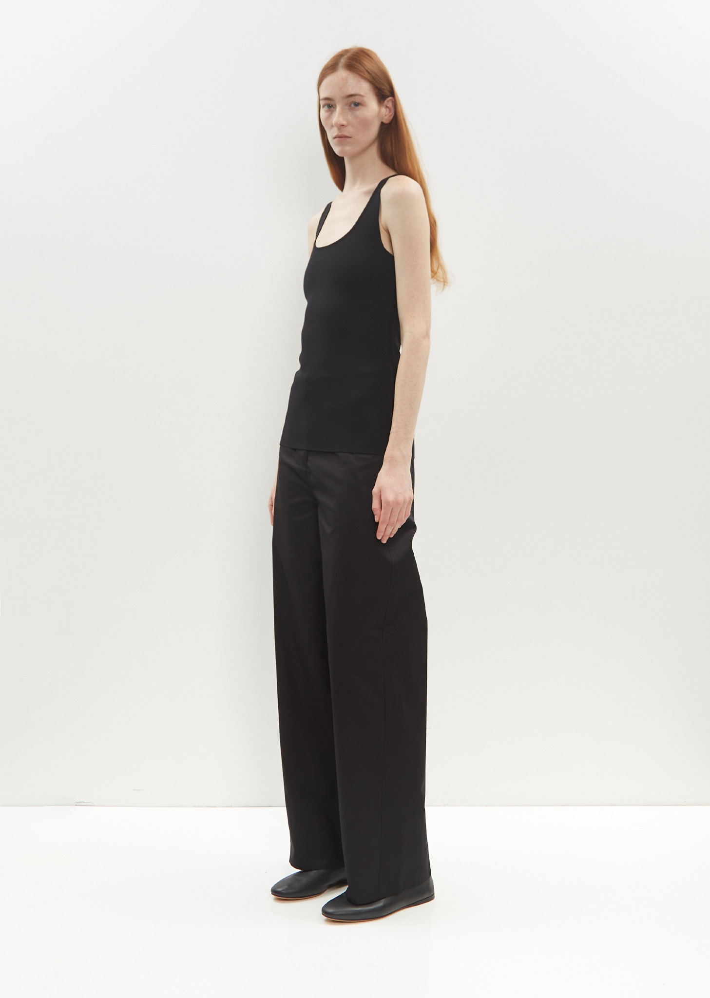 Compact Knit Tank — Black - 4