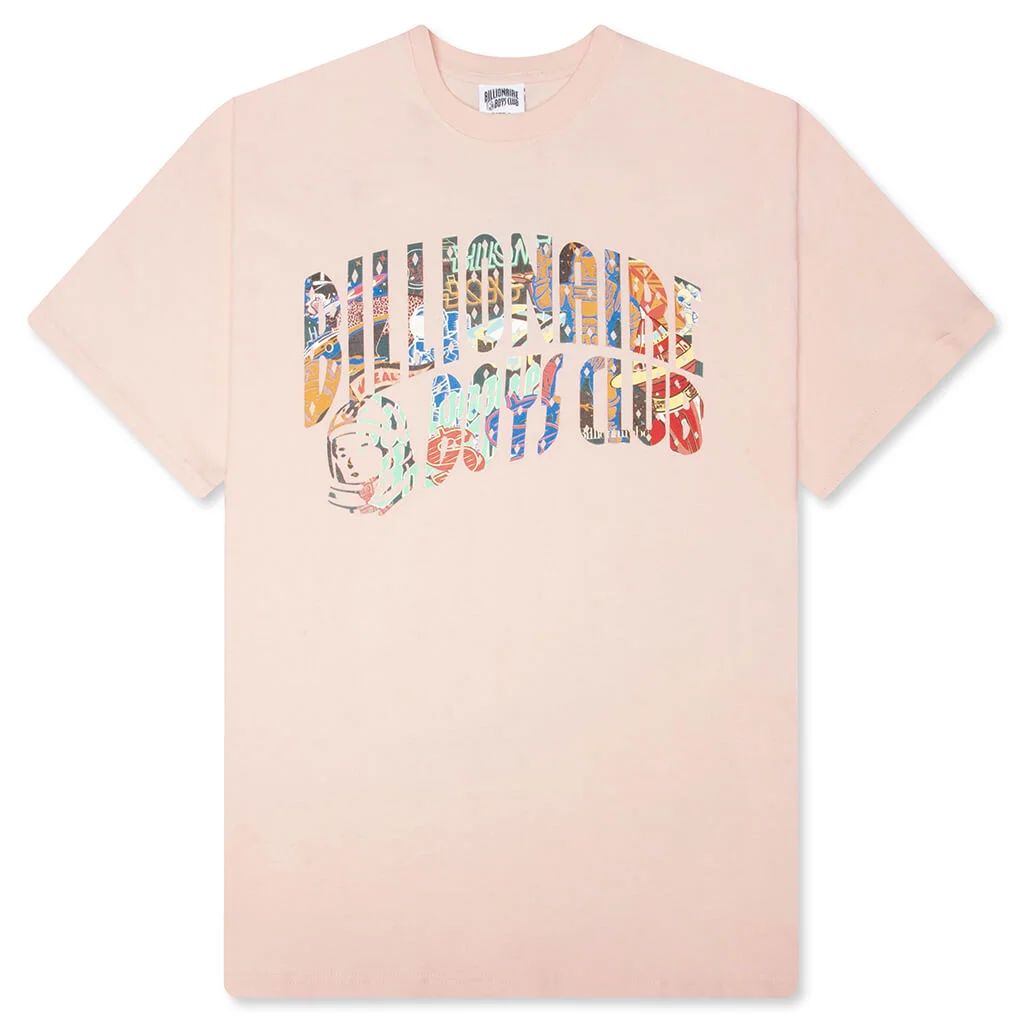CURVE LOGO S/S TEE - STRAWBERRY CREAM - 1