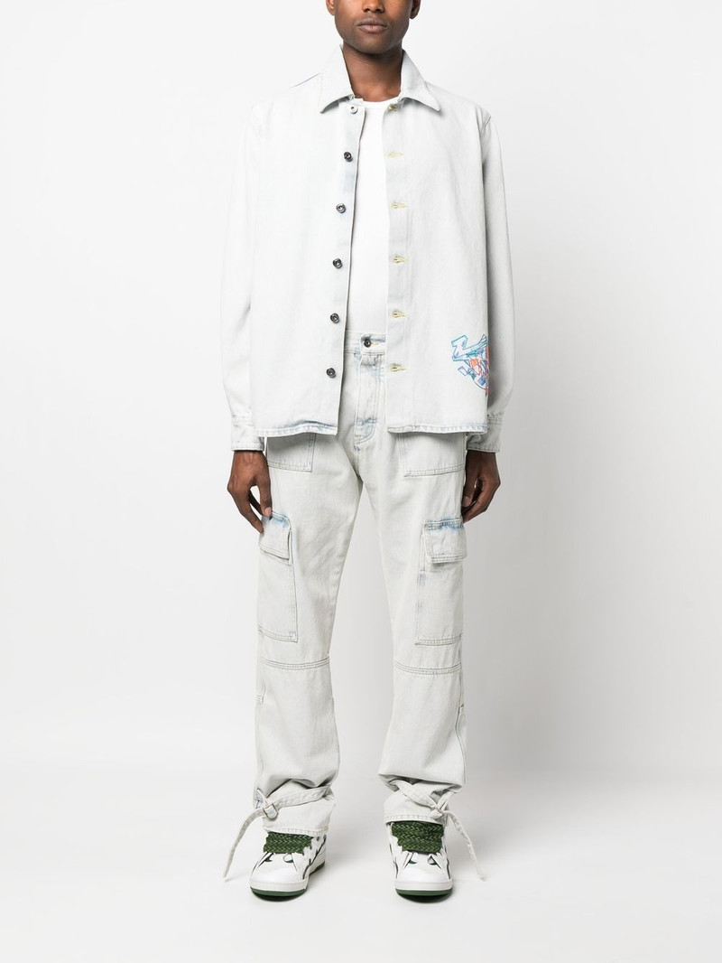 Off-White Graffiti denim shirt outlook