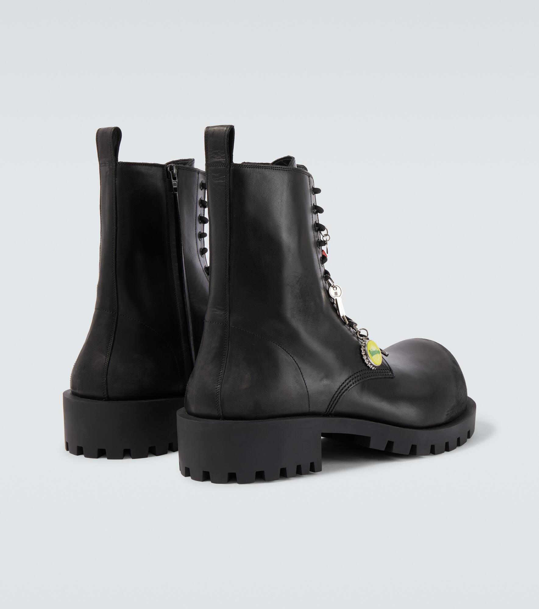 Hummer leather lace-up boots - 6