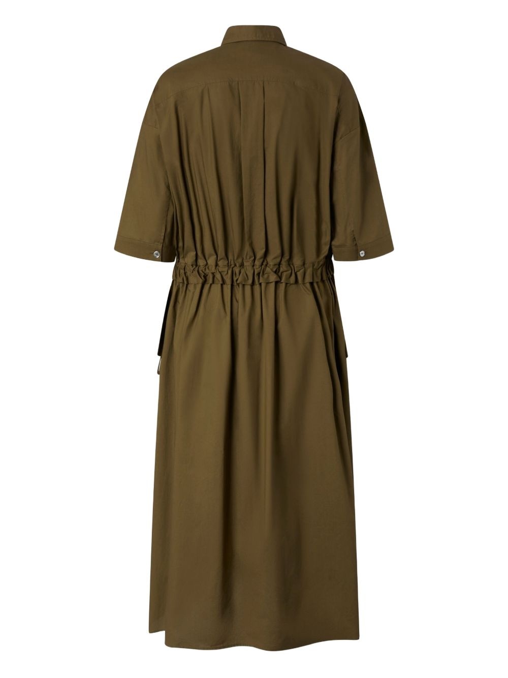 button-up belted midi dress - 2