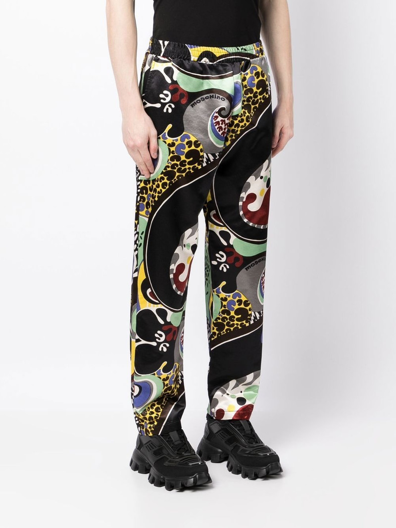 abstract-print straight-leg trousers 3