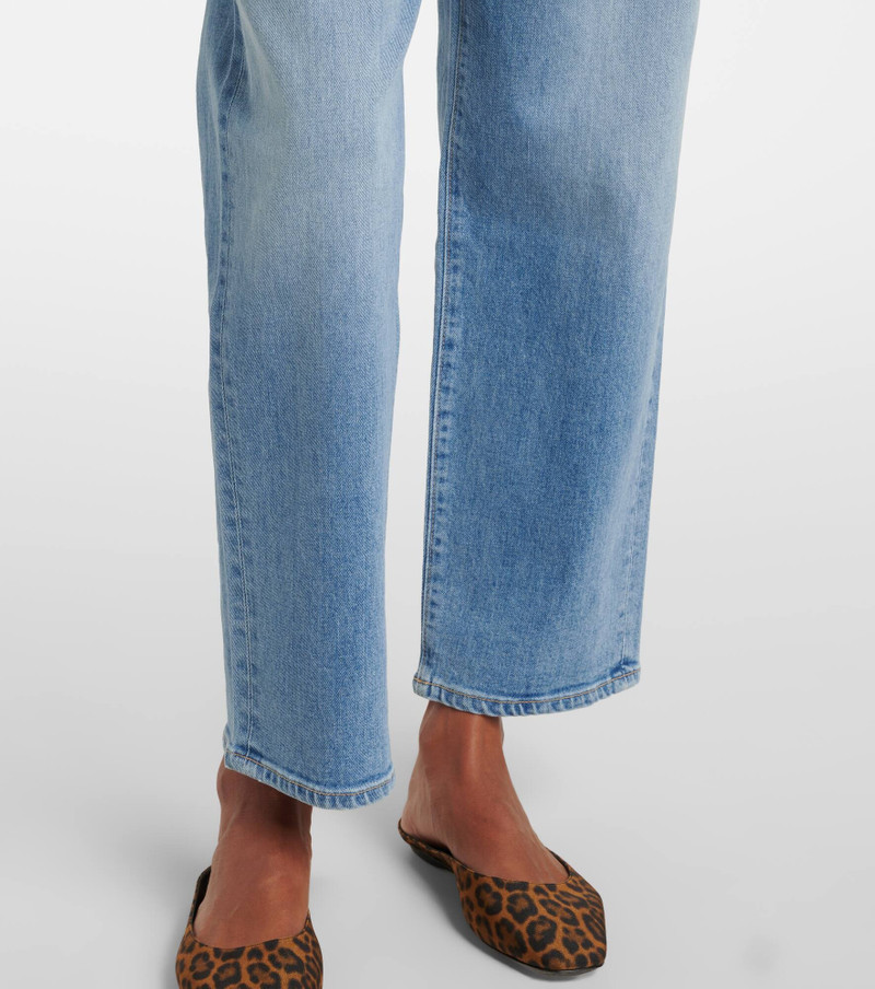 London cropped high-rise straight jeans 5
