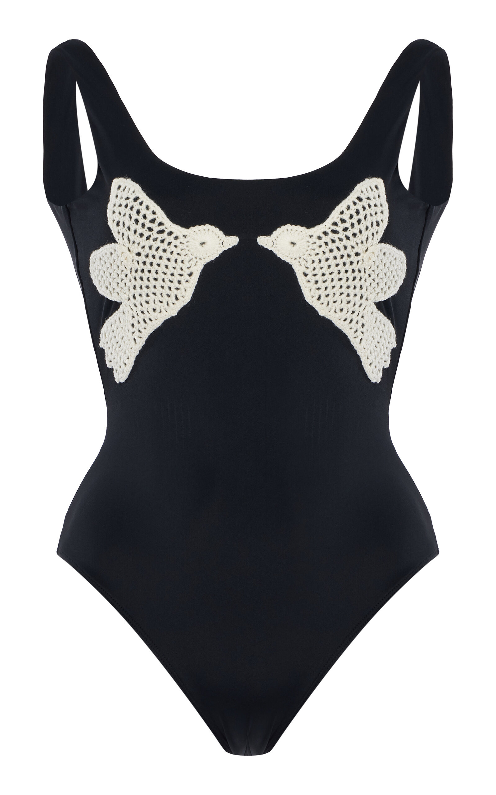 Sally Crocheted One-Piece Swimsuit black - 1