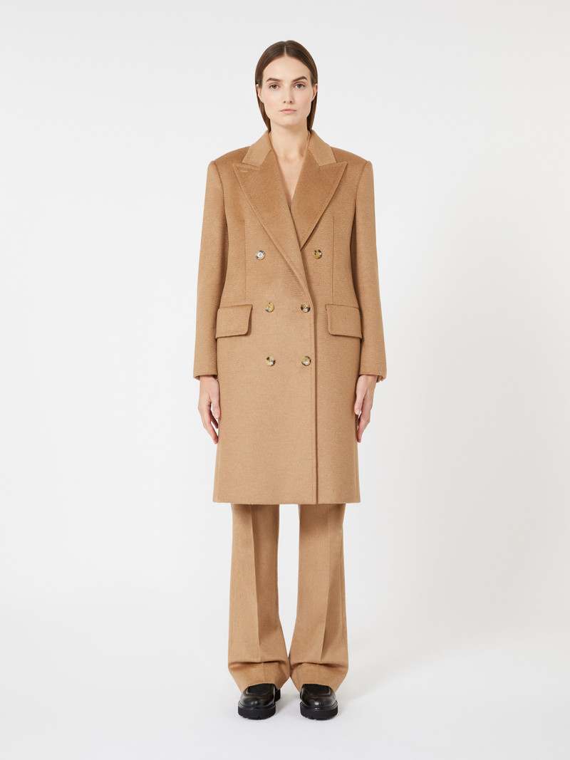 COSA Double-breasted camel coat 3