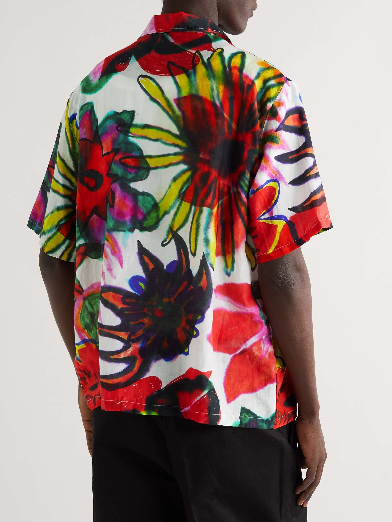 Printed Cotton and Silk-Blend Shirt - 4