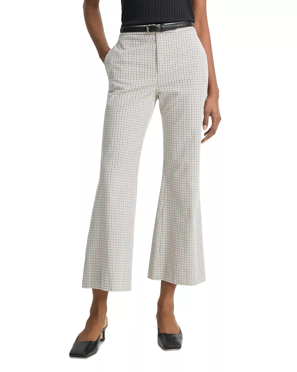 Gardeners Check Flare Pants - 1