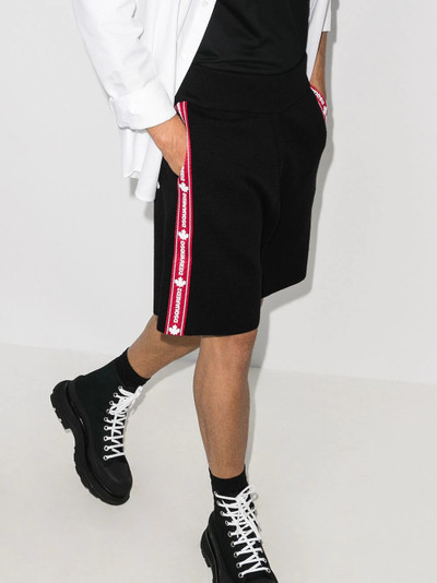 DSQUARED2 Logo tape wool track shorts outlook