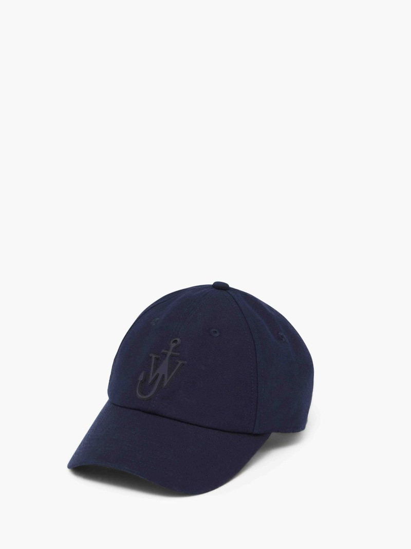 JW Anderson DENIM BASEBALL CAP WITH ANCHOR LOGO outlook
