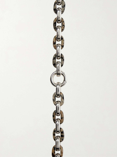 Bottega Veneta Sterling Silver Dalmatian Quartz Necklace outlook