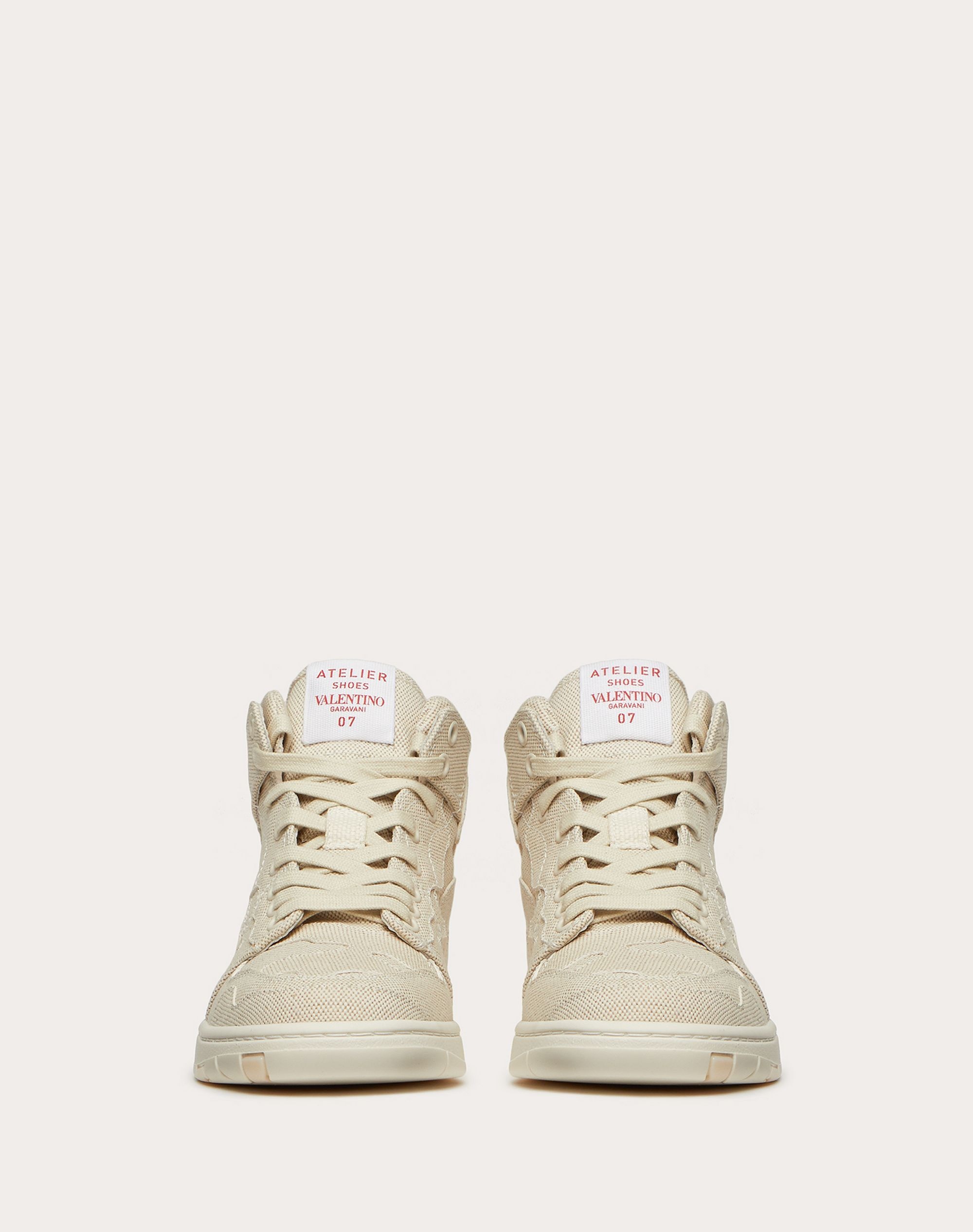 VALENTINO GARAVANI ATELIER SHOES 07 CAMOUFLAGE EDITION HIGH-TOP SNEAKER IN CANVAS - 4