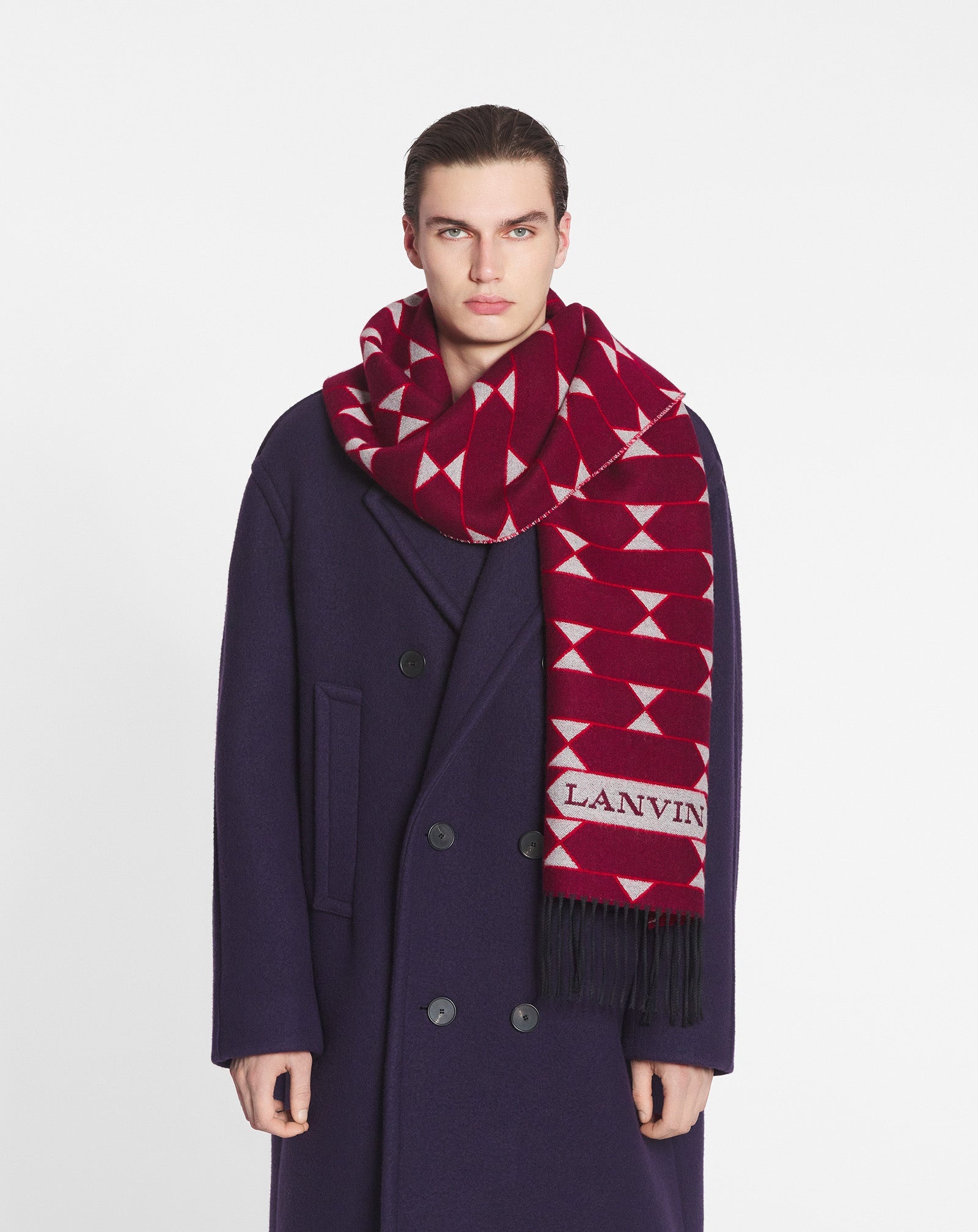 TWO-TONE WOOL SCARF - 3