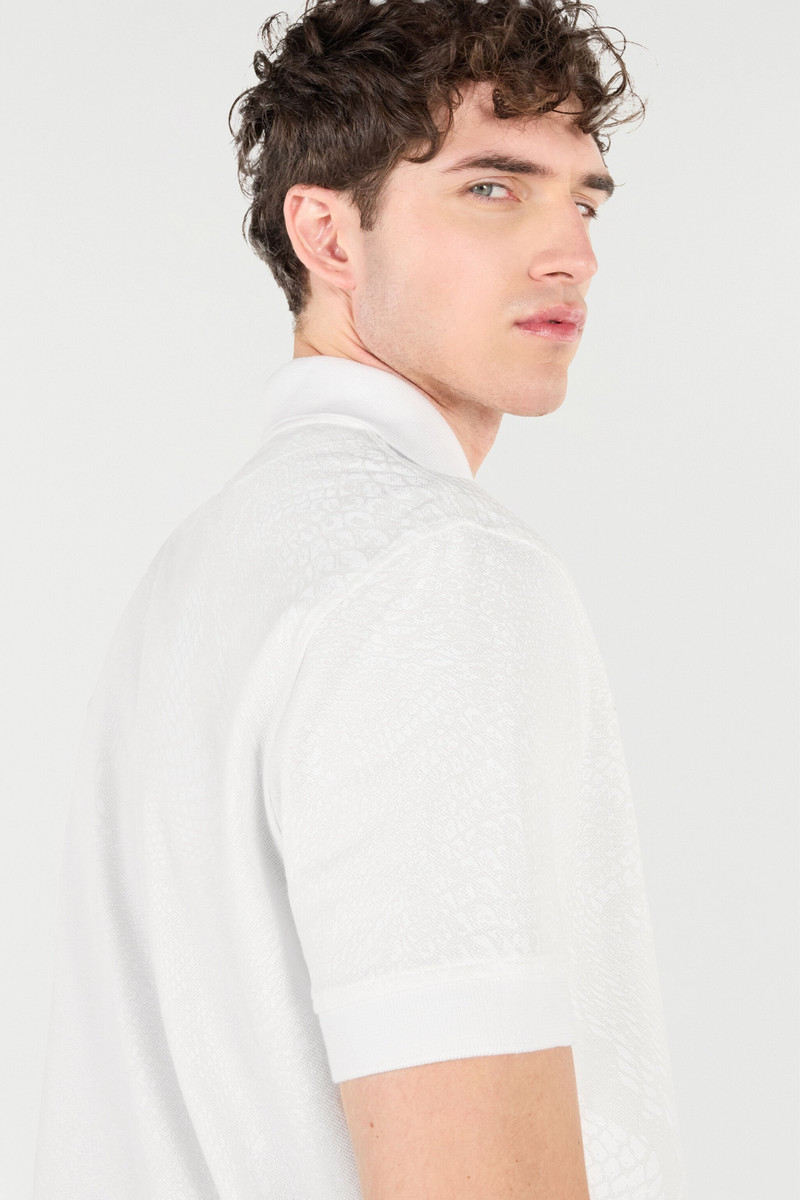Snake Scale-Print Polo 7