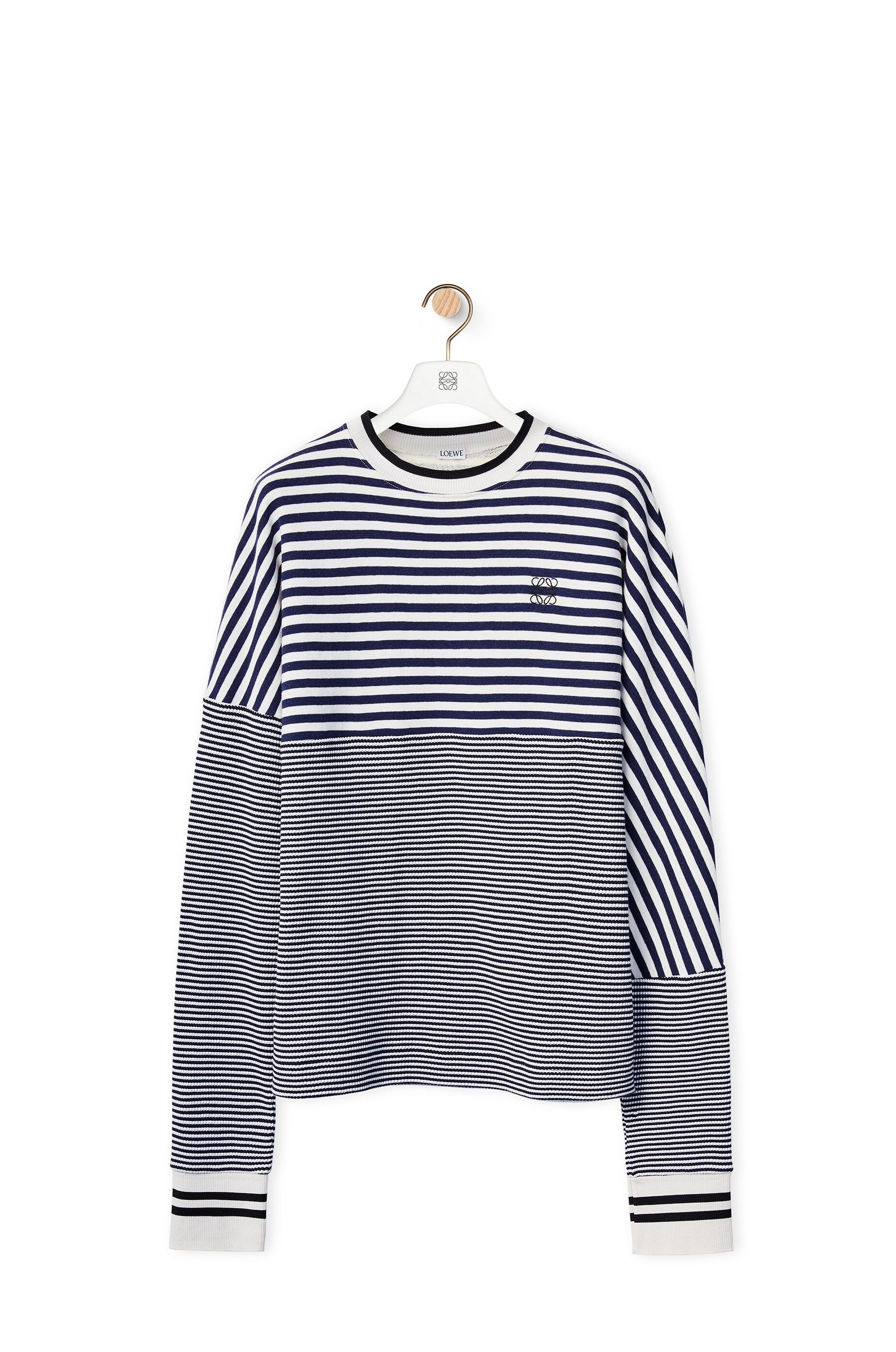 Anagram striped sweatshirt in cotton - 1