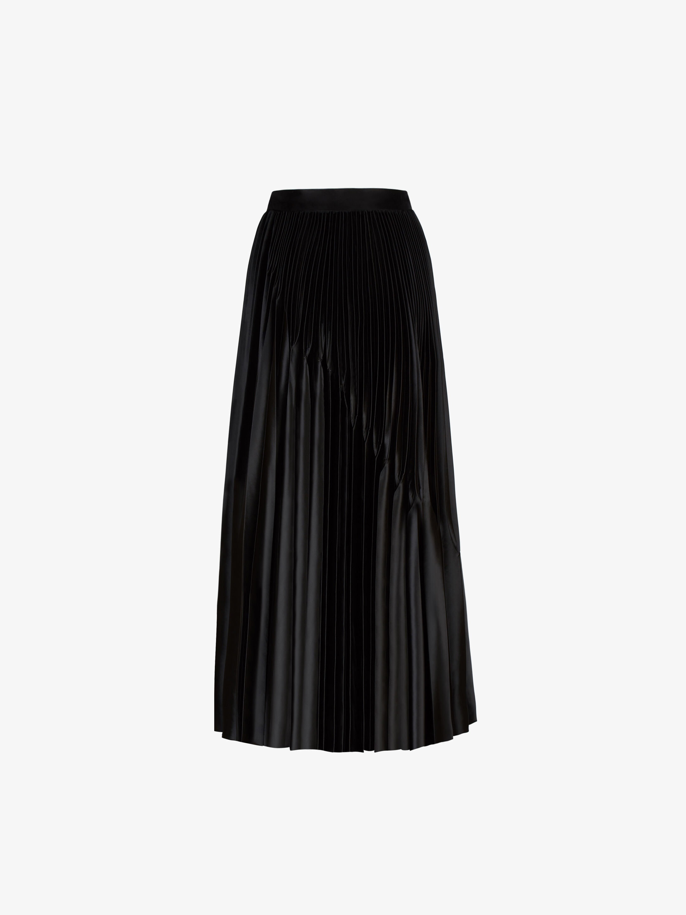 Pleated skirt in satin - 4