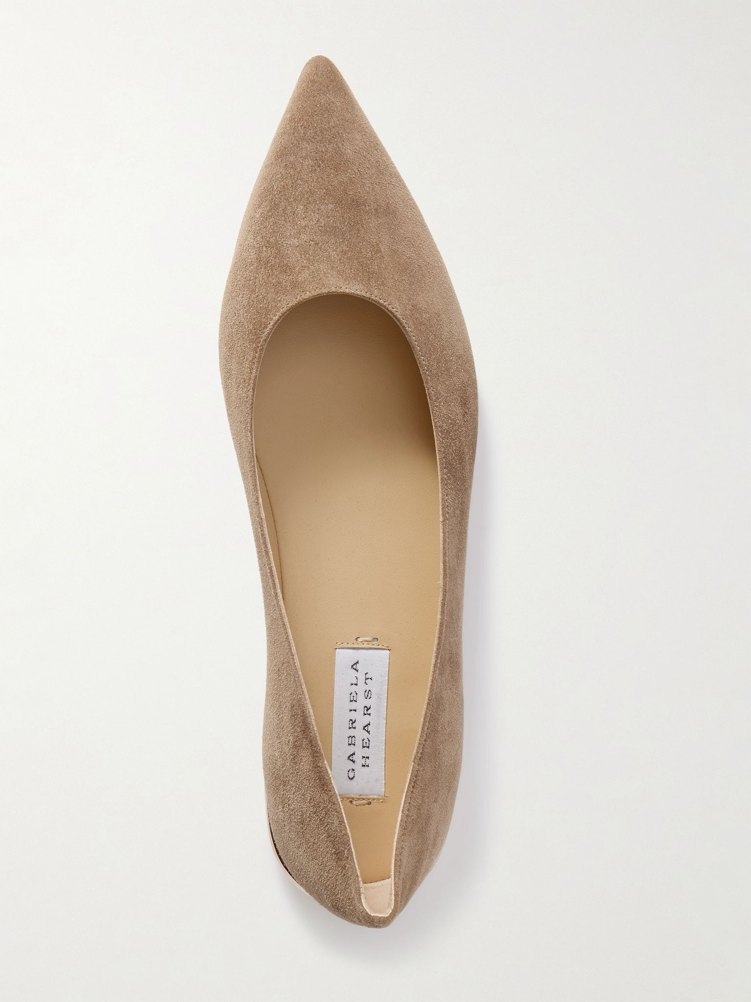 Fleur suede ballet flats Sand - 5