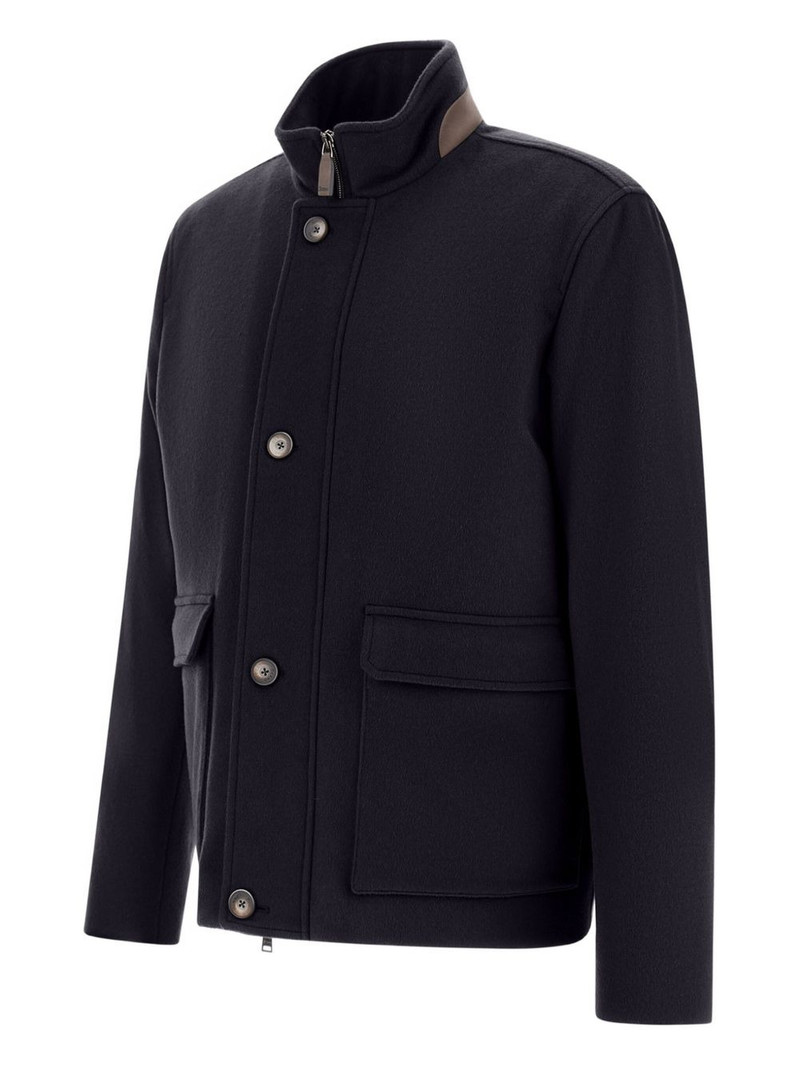 high-neck buttoned jacket 5