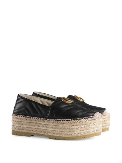 GUCCI Leather espadrille with Double G outlook