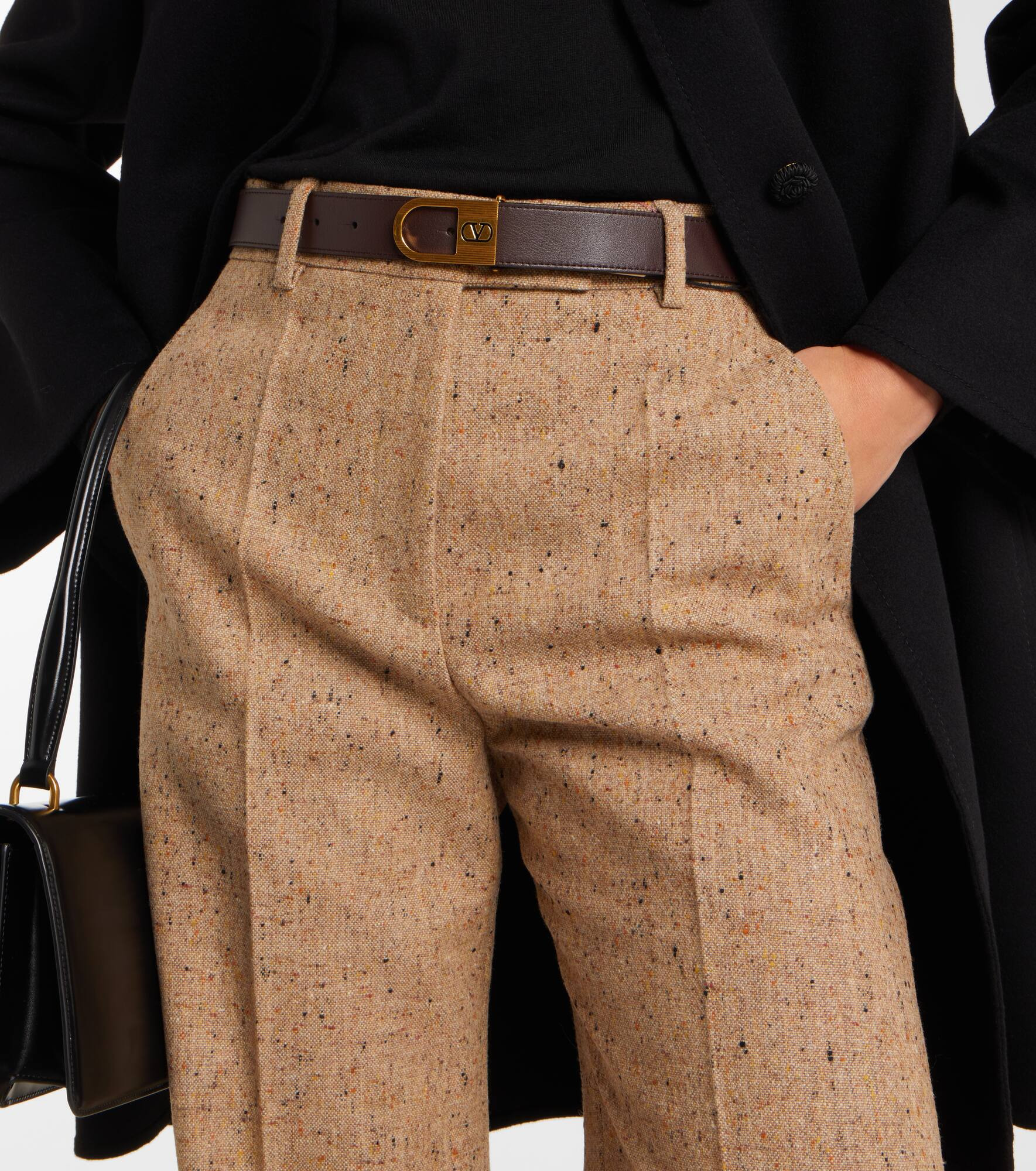 VLogo leather belt - 2