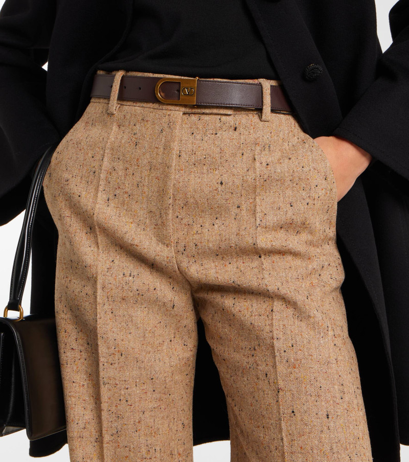 VLogo leather belt 2