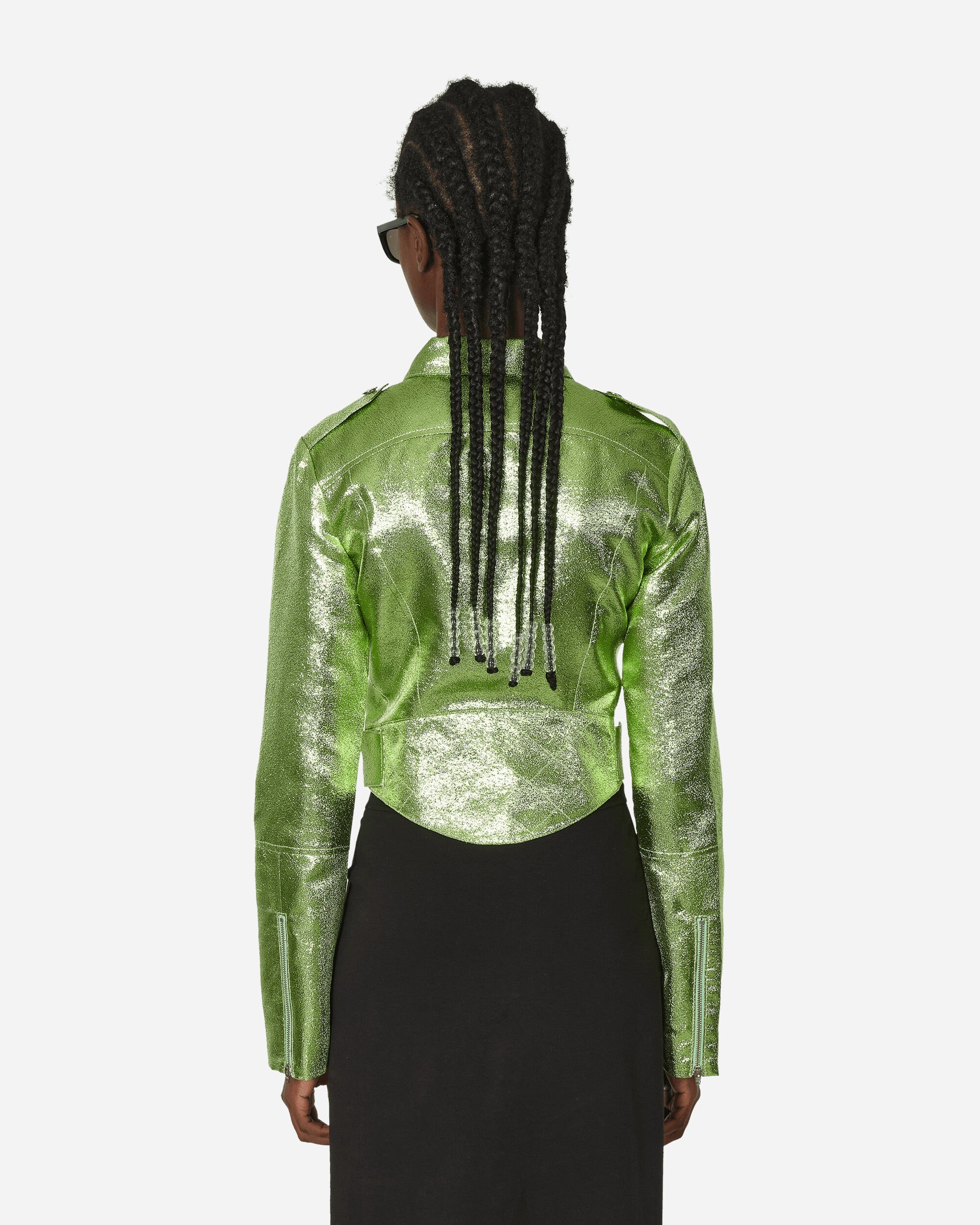 Cropped Moto Jacket Wasabi - 3