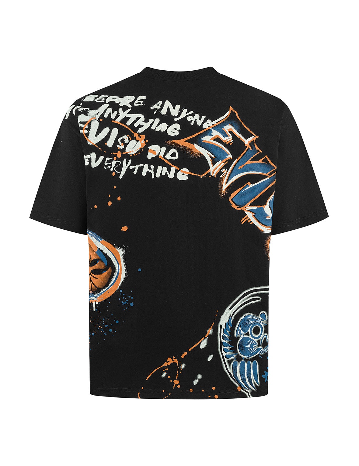 Graffiti Print Relax Fit T-Shirt - 11