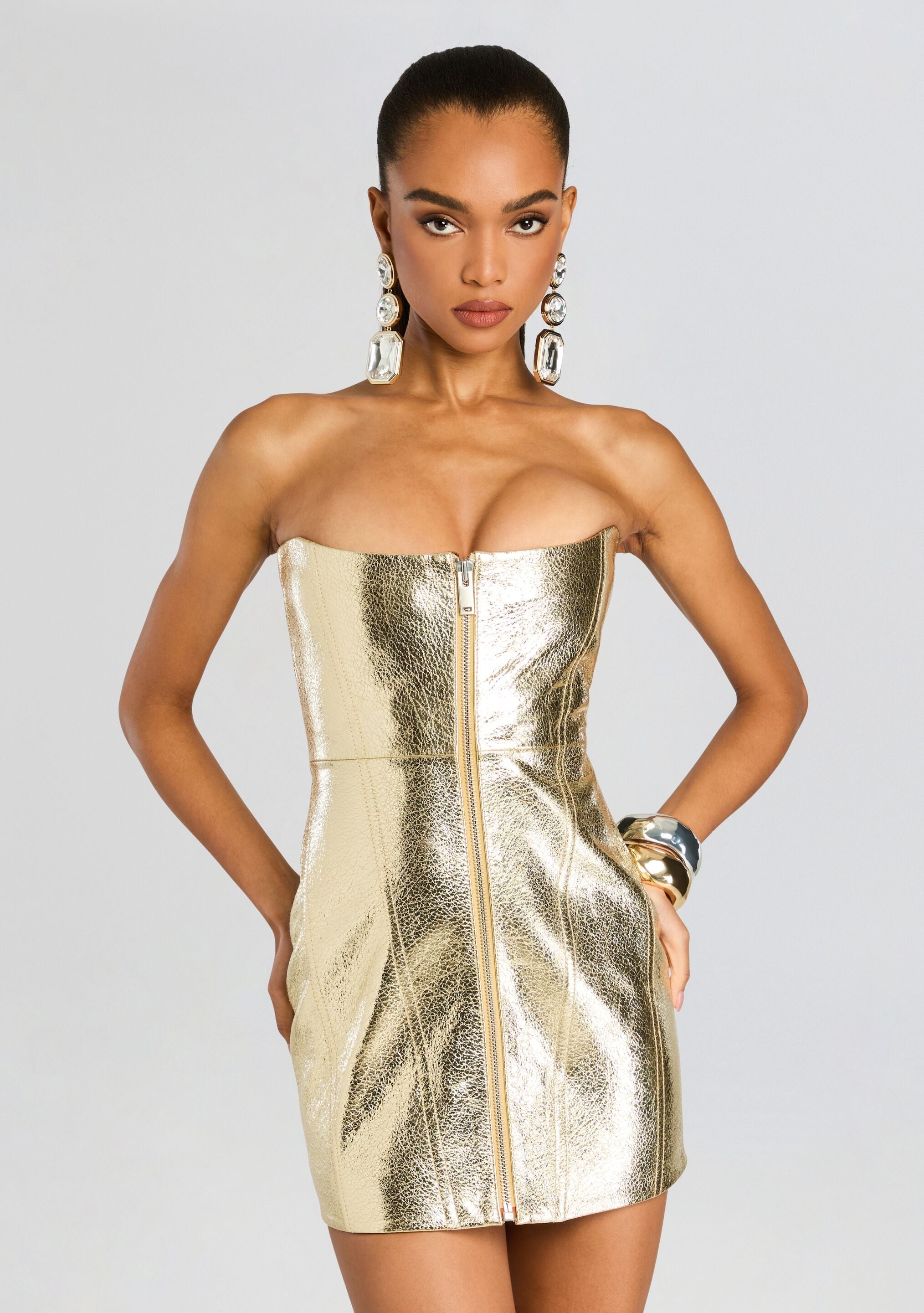 SYLVIE LEATHER DRESS - 5