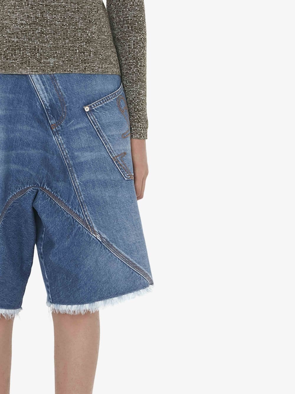TWISTED WORKWEAR DENIM SHORTS - 5