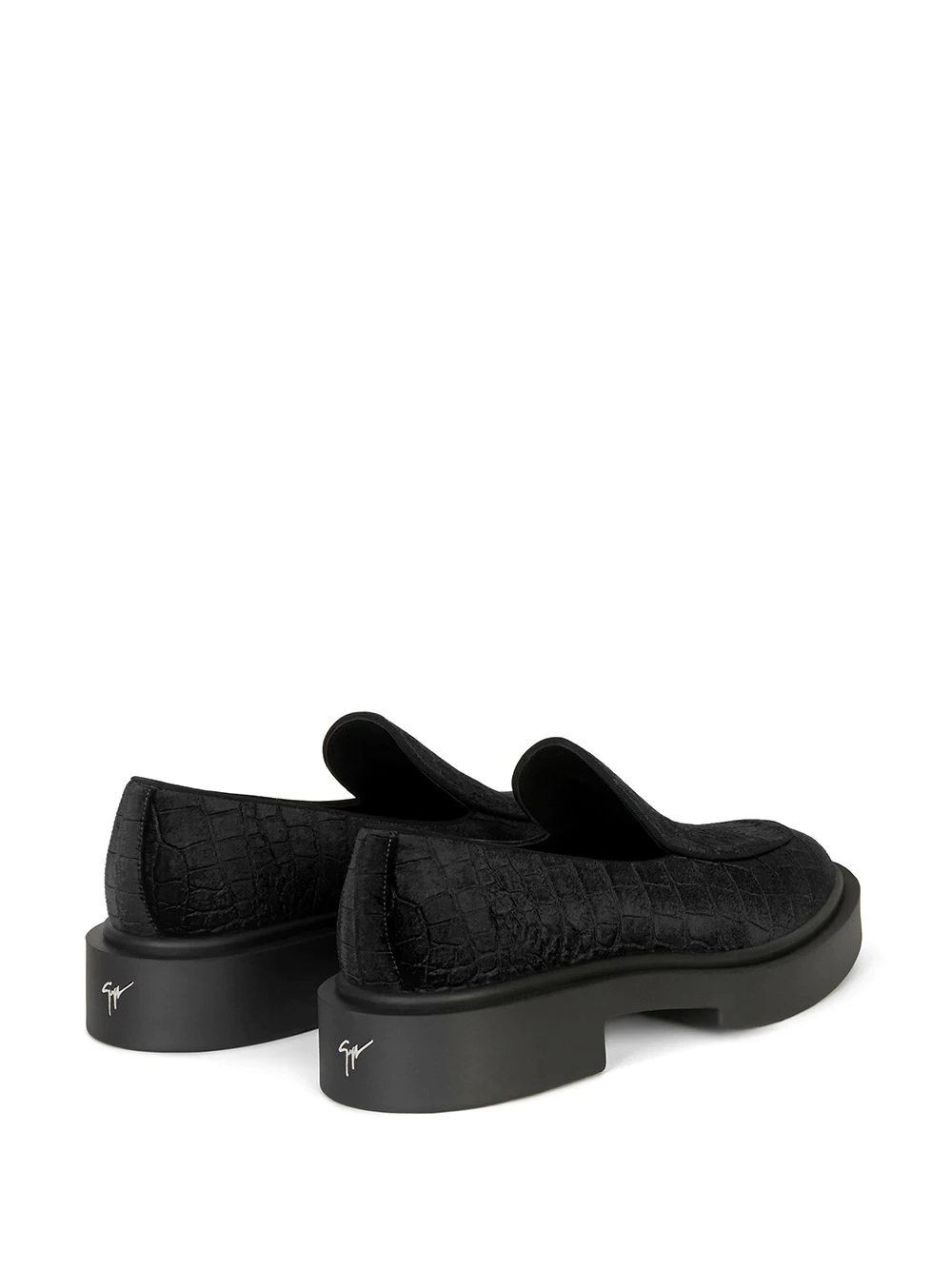 Achille crocodile-effect loafers - 3