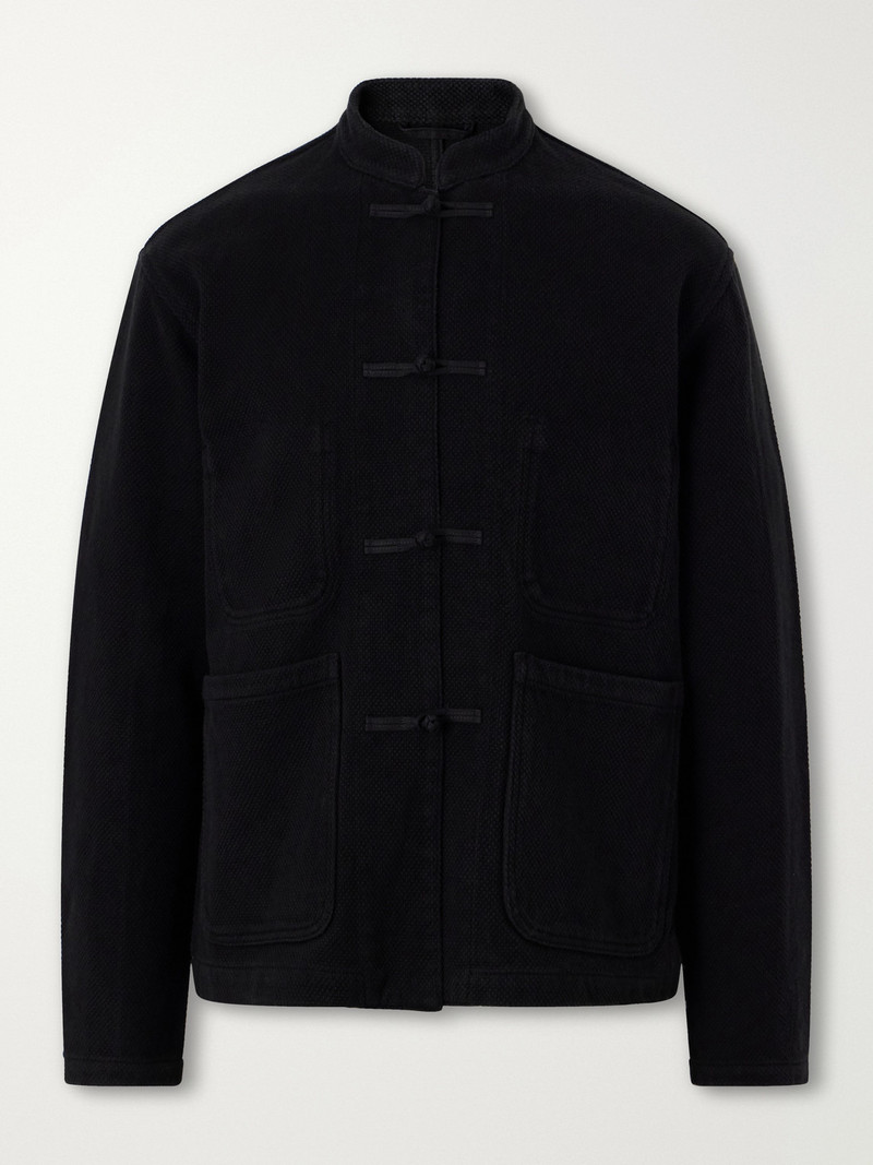 Mandarin-Collar Cotton-Sashiko Jacket 1