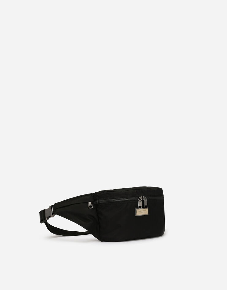 Nylon belt bag with branded plate - 2